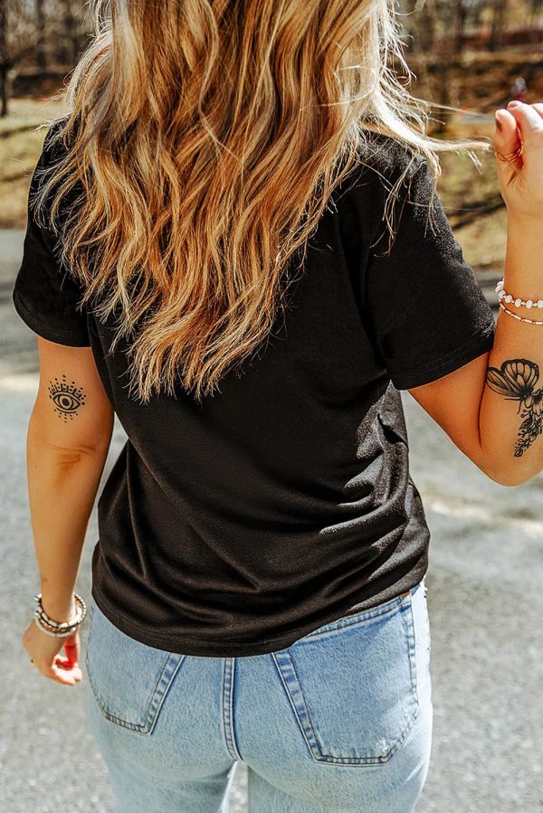Hazel Blues® |  Ghost Round Neck Short Sleeve T-Shirt Hot on Sale - Image 2