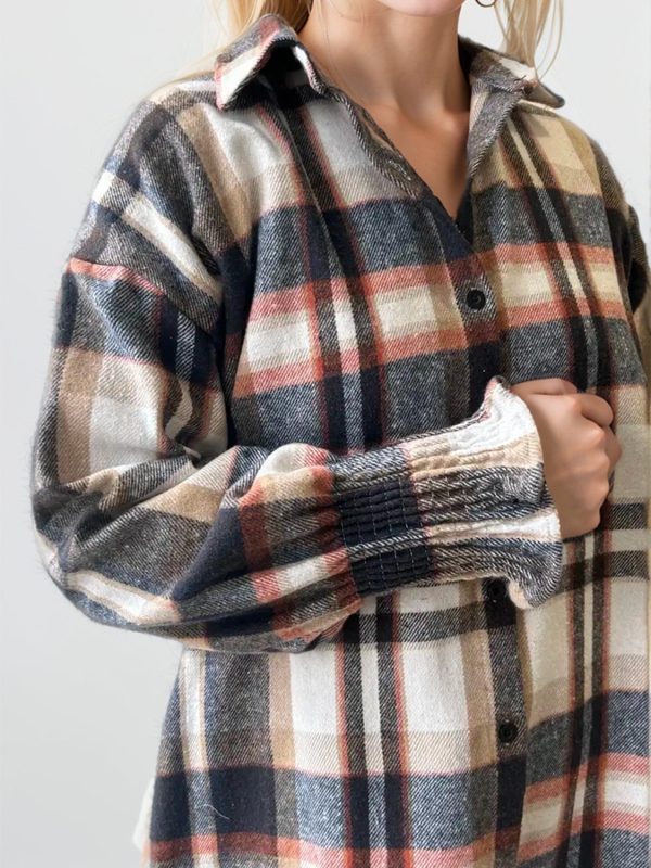 Hazel Blues® |  Plaid Button Up Long Sleeve Shirt Online Hot Sale - Image 3