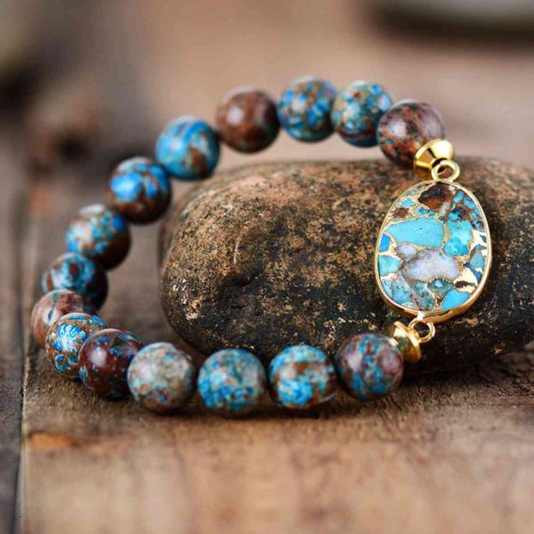 Hazel Blues® |  Natural Stone Beaded Bracelet Hot on Sale - Image 3