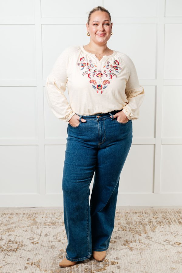 Hazel Blues® |  More Than You Would Think Embroidered Blouse Discount - Image 5