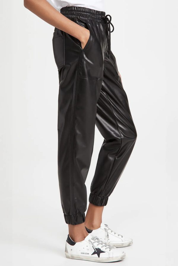 Hazel Blues® |  Drawstring PU Leather Pants with Pockets Cheap - Image 2