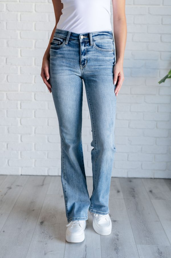 Hazel Blues® |  Alana Mid Rise Clean Bootcut Jeans Hot on Sale