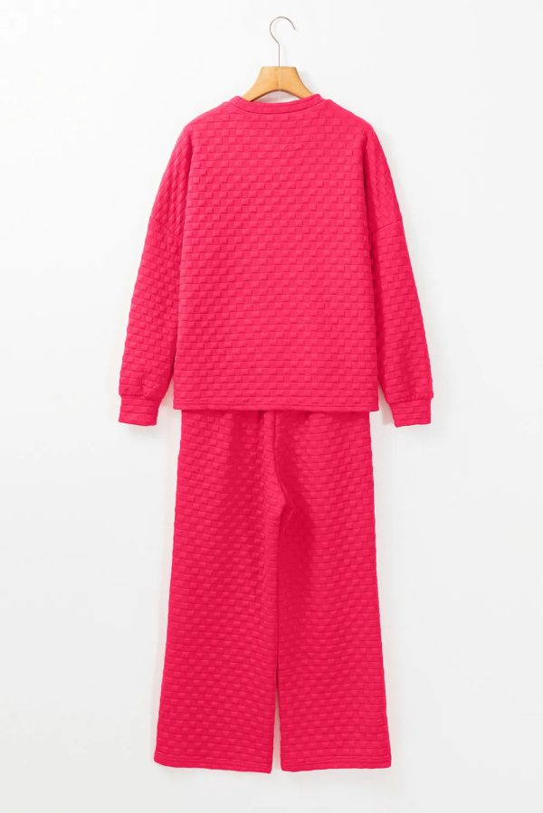 Hazel Blues® |  High-Low Round Neck Top and Pants Set For Discount - Image 3