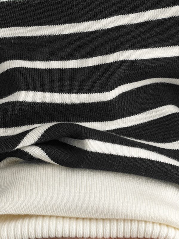 Hazel Blues® |  Basic Bae Striped Round Neck Long Sleeve Top and Pants Sweater Set Online now - Image 3