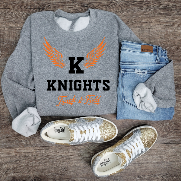 Hazel Blues® |  Custom Track & Field with Wings: SWEATSHIRT For Cheap - Image 4