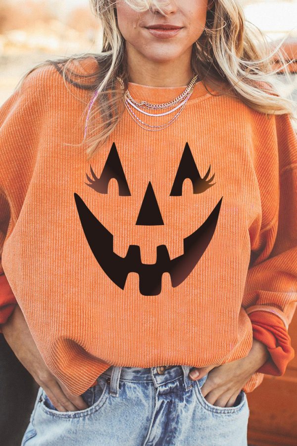 Hazel Blues® | Jack-O -Lantern Graphic Sweatshirt Online now - Image 2