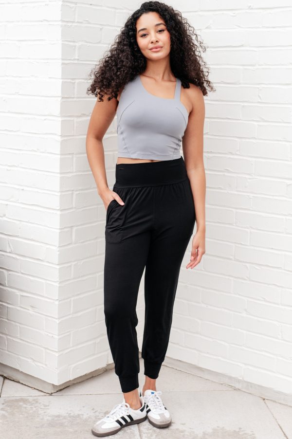 Hazel Blues® |  Doing it For Me Asymmetrical Tank in Rhino Grey Supply - Image 3