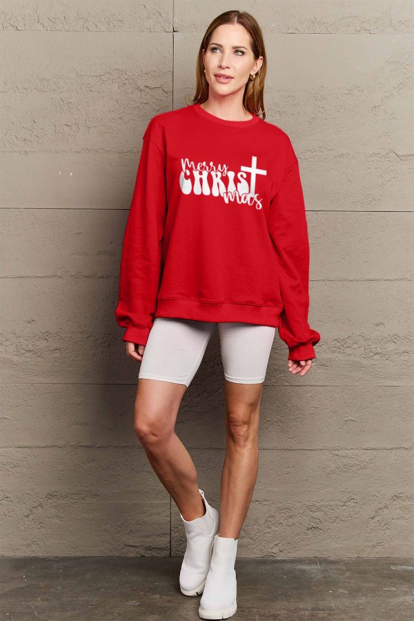 Hazel Blues® |  MERRY CHRISTMAS Long Sleeve Sweatshirt Sale - Image 3