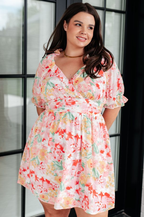 Hazel Blues® |  Fancy Free Floral Dress For Cheap