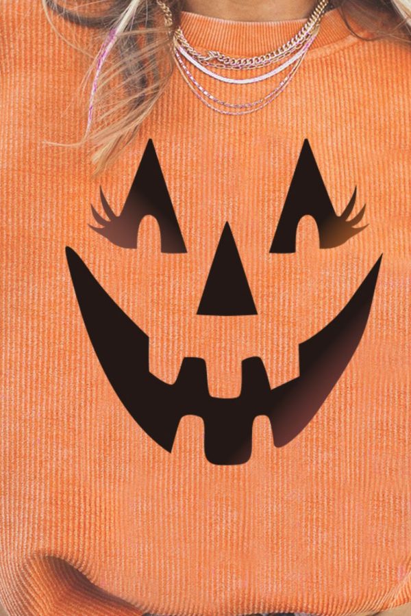 Hazel Blues® | Jack-O -Lantern Graphic Sweatshirt Online now - Image 3
