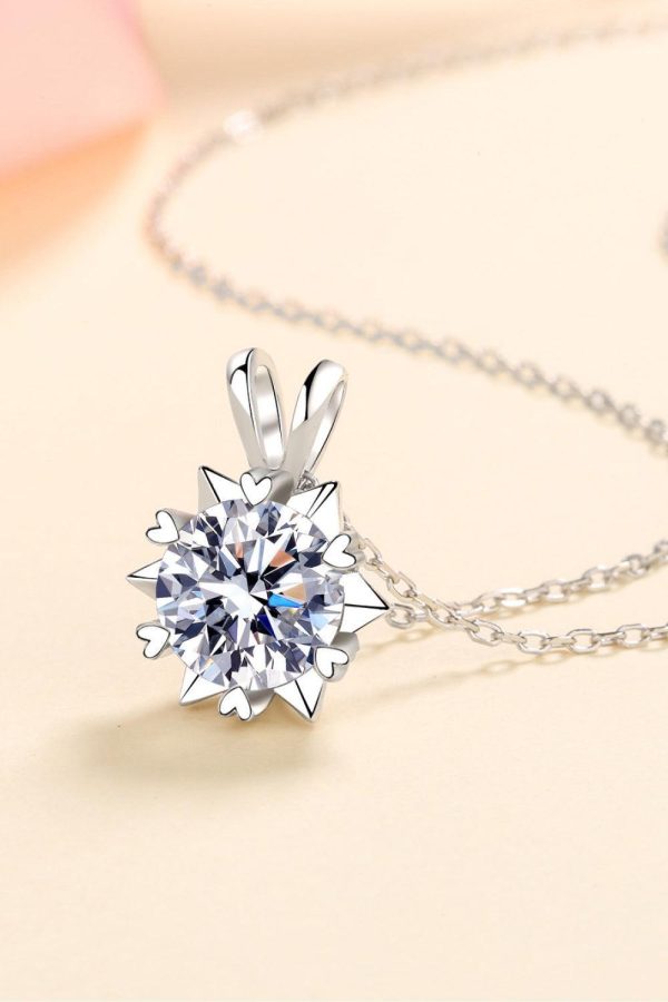 Hazel Blues® | Learning To Love 925 Sterling Silver Moissanite Pendant Necklace Cheap - Image 4