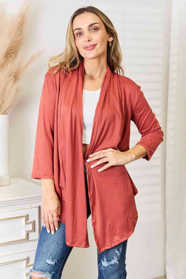 Culture Code Full Size Open Front Cardigan Online now